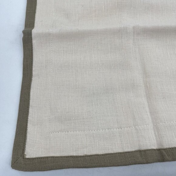 RALPH LAUREN Yorkshire Rose CREAM Standard Pillow SHAM LINEN NIP Set of 2 FLAW - Picture 8 of 12